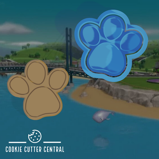 Paw Patrol Paw Print Cookie Cutter and Embosser - 5.4cm x 5.5cm