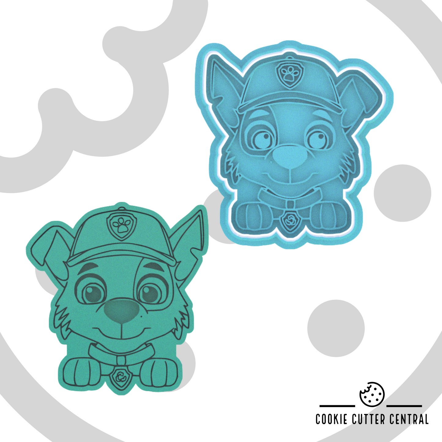 Paw Patrol - Rocky Cookie Cutter and Embosser - 8cm x 7.6cm