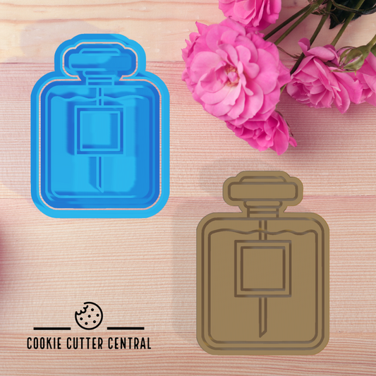 Perfume Bottle Cookie Cutter and Embosser 8.3cm x 6cm