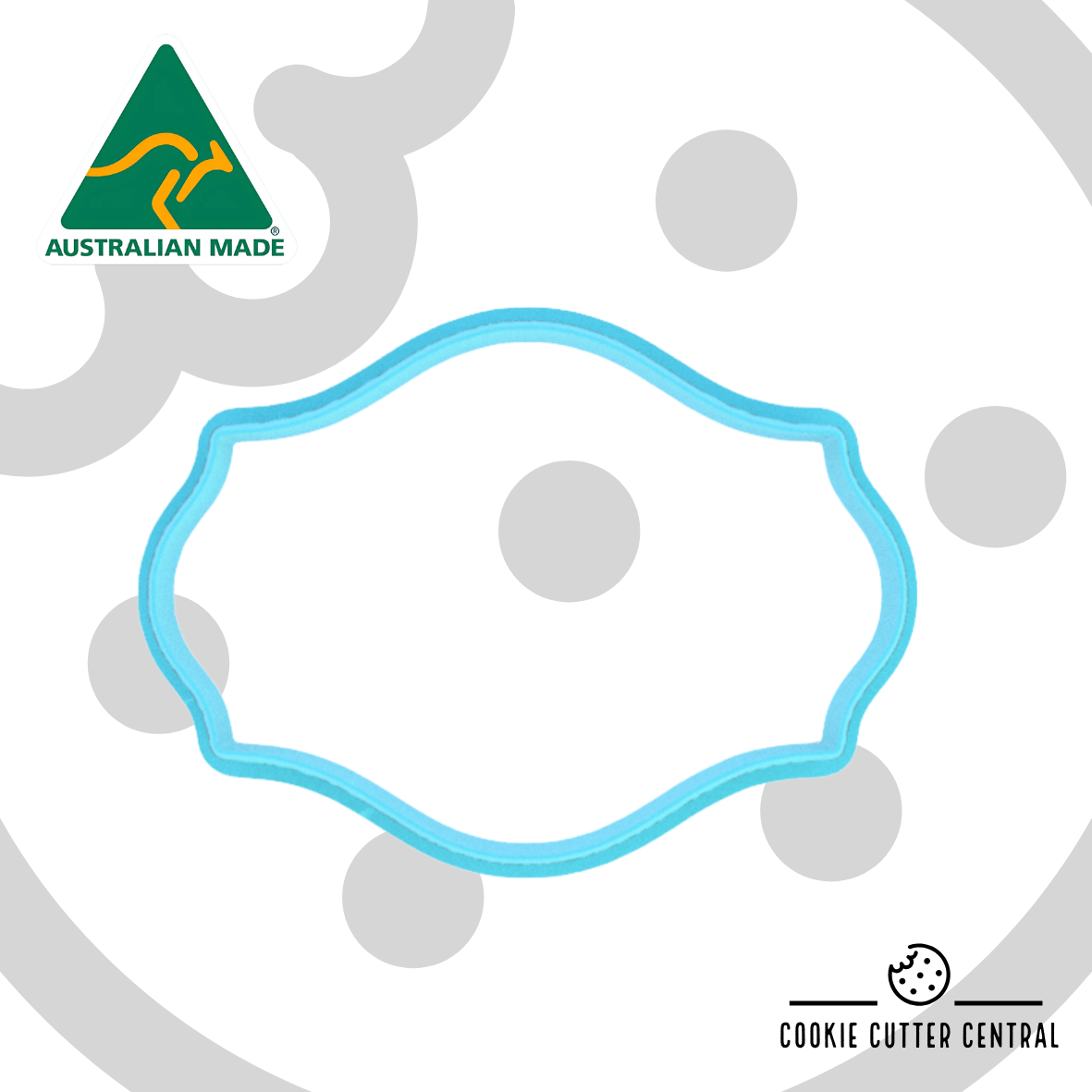 Classic Bracket Plaque Cookie Cutter - 5.8cm x 8.2cm