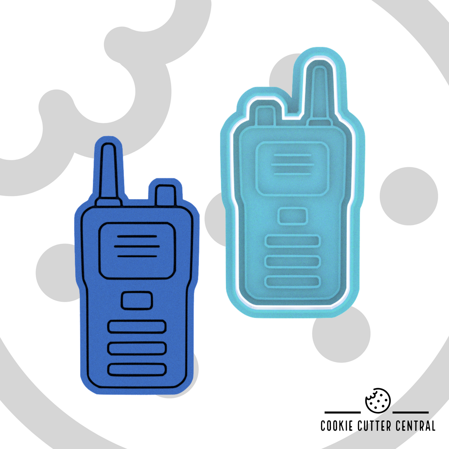 Police Walkie-Talkie Cookie Cutter and Embosser - 9.2cm x 4.5cm