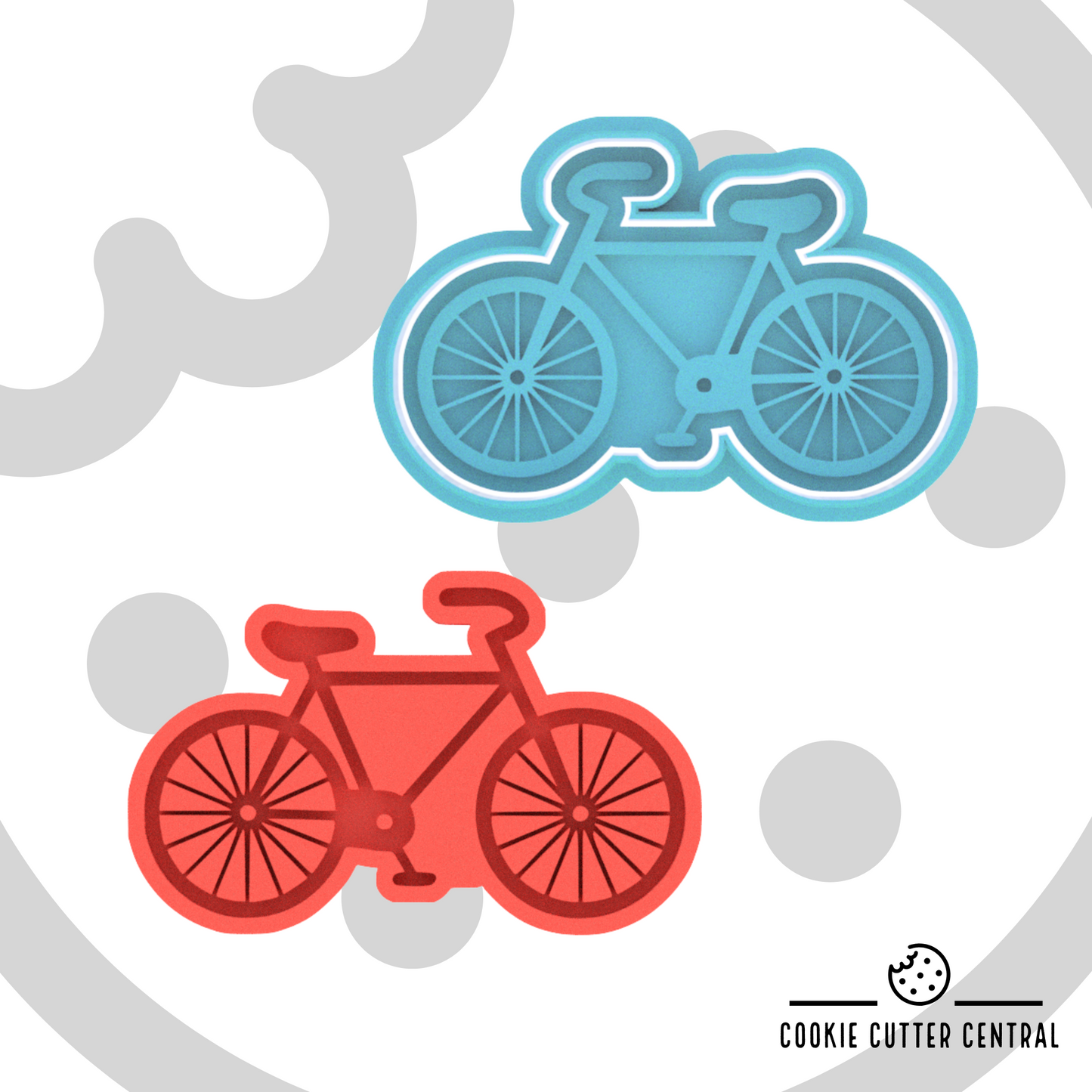 Push Bike Cookie Cutter and Embosser - 5.6cm x 8.8cm