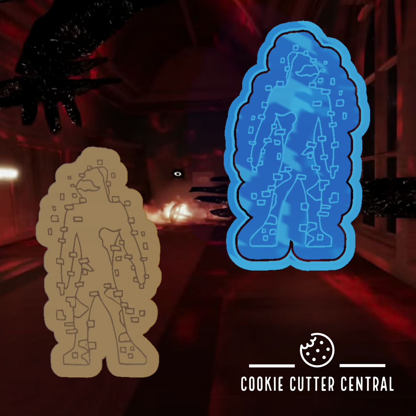 Roblox Doors - Glitch Cookie Cutter and Embosser - 10.1cm x 5.5cm