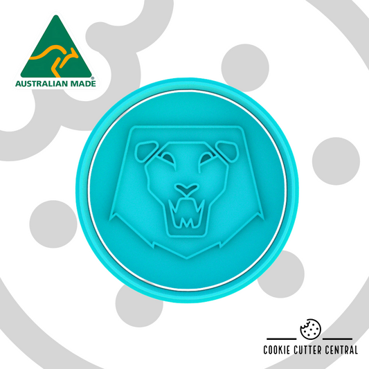 Saja Boys Lion Cookie Cutter and Embosser - 6.5cm Round