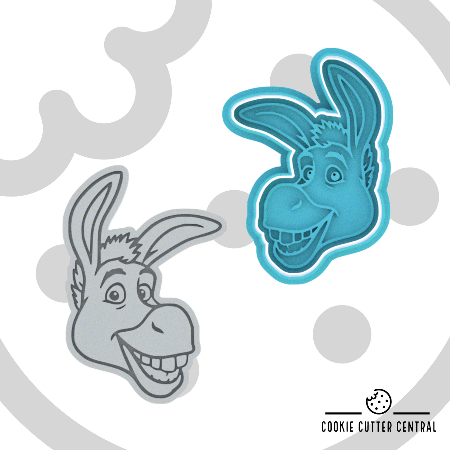 Shrek - Donkey Cookie Cutter and Embosser - 8.9cm x 6.1cm