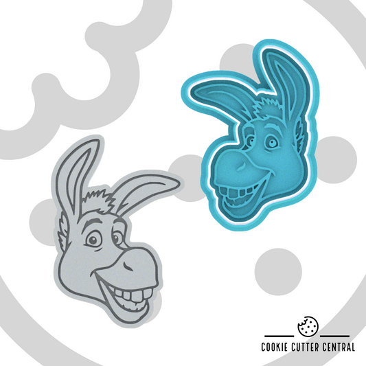 Shrek - Donkey Cookie Cutter and Embosser - 8.9cm x 6.1cm