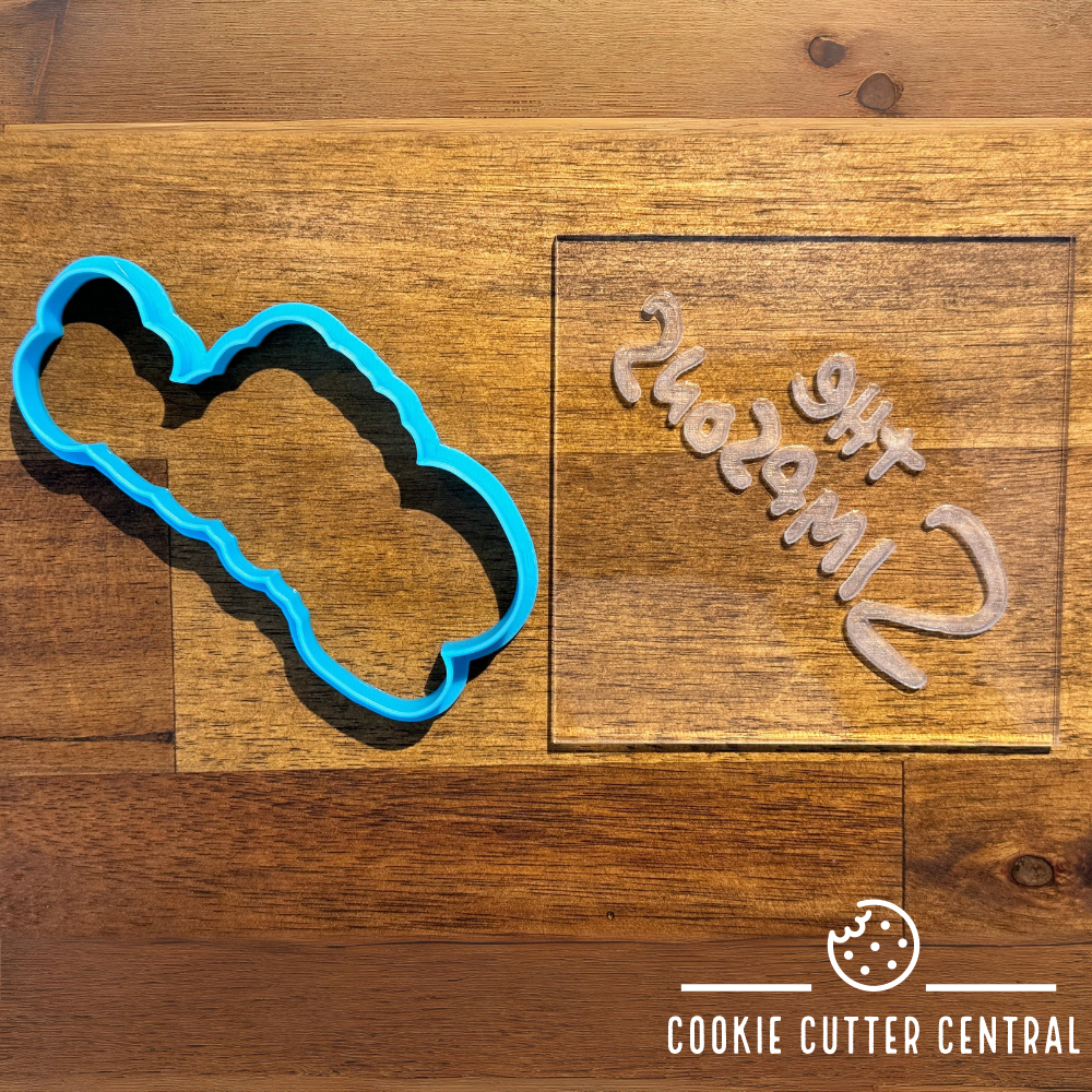 The Simpsons Logo Cookie Cutter and Acrylic Debosser