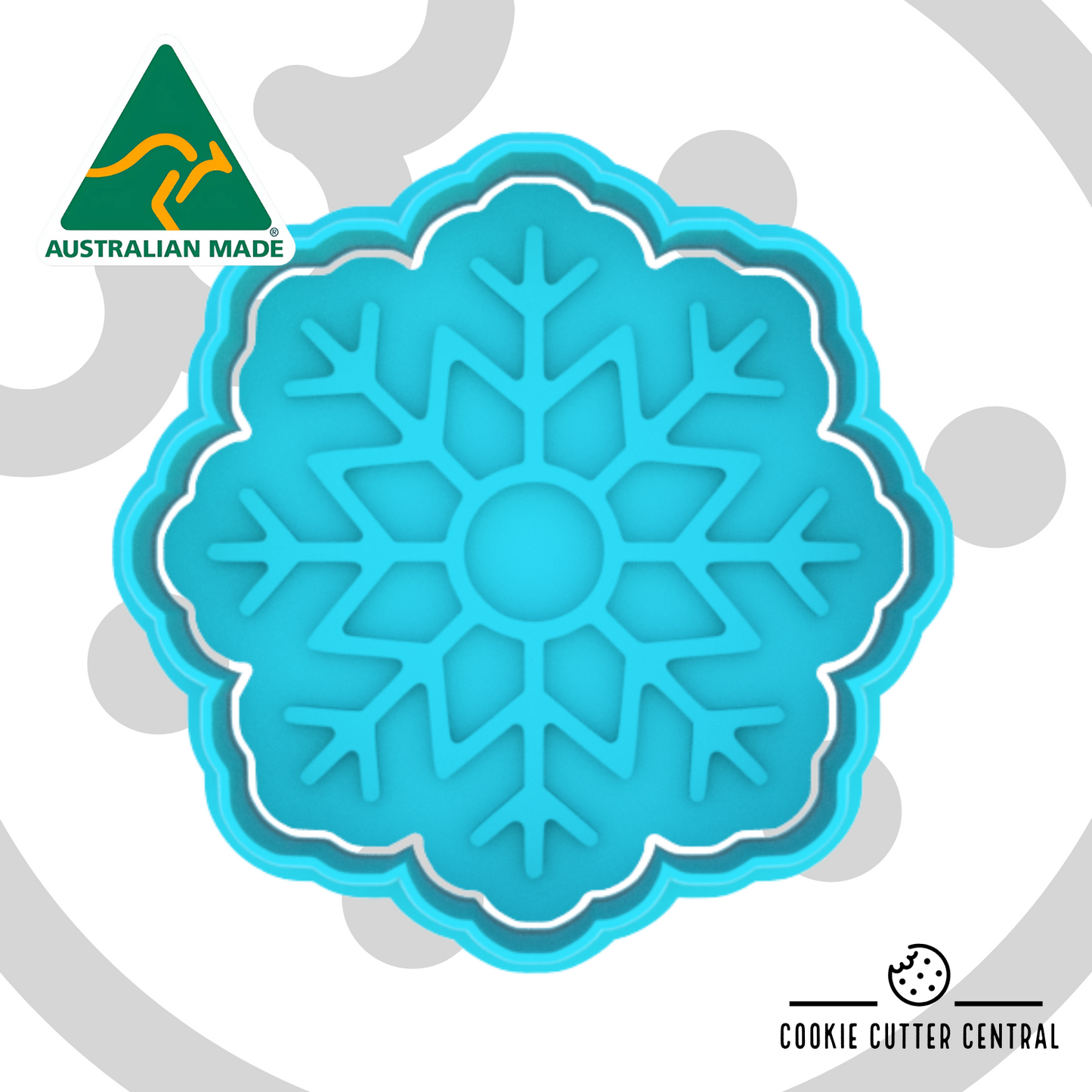 Snowflake Cookie Cutter and Embosser - 6.9cm x 6.9cm