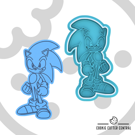 Sonic Cookie Cutter and Embosser - 10.9cm x 6.5cm