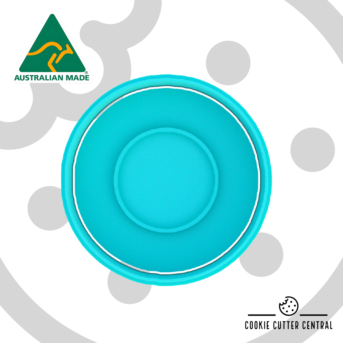 Squid Game Symbol - Circle Cookie Cutter and Embosser - 6.5cm Round