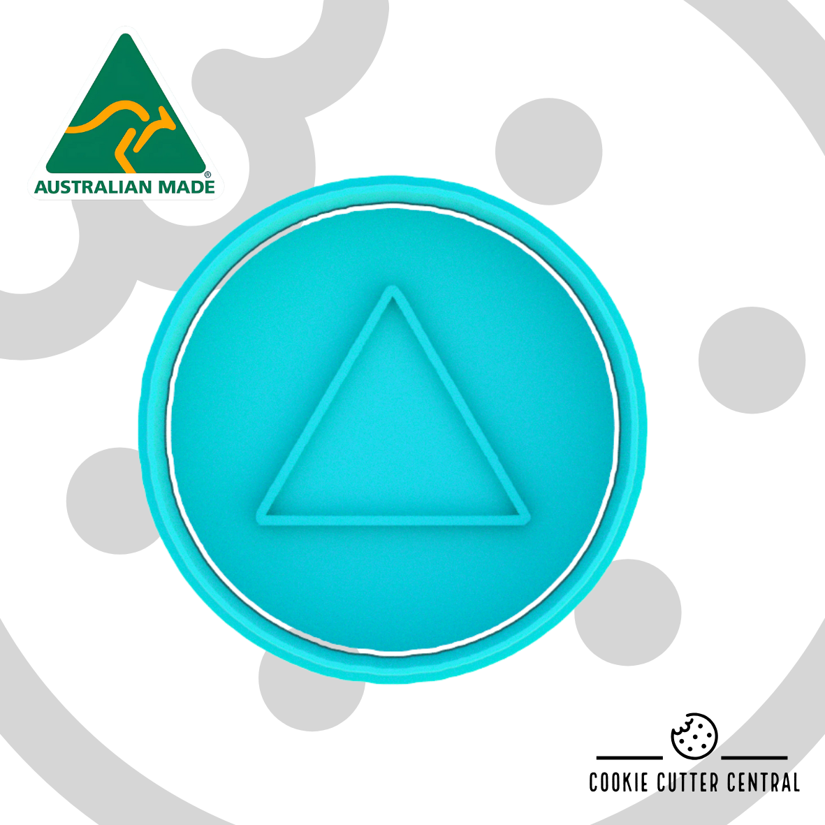 Squid Game Symbol - Triangle Cookie Cutter and Embosser - 6.5cm Round