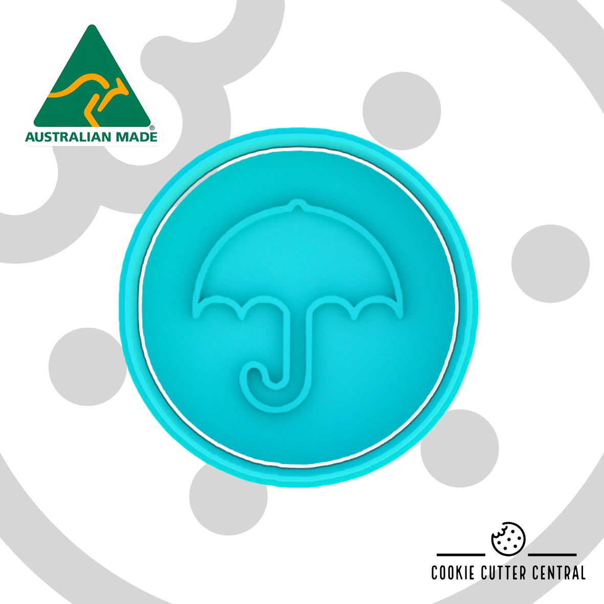 Squid Game Symbol - Umbrella Cookie Cutter and Embosser - 6.5cm Round