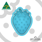 Strawberry Cookie Cutter and Embosser - 8.1cm x 5.8cm
