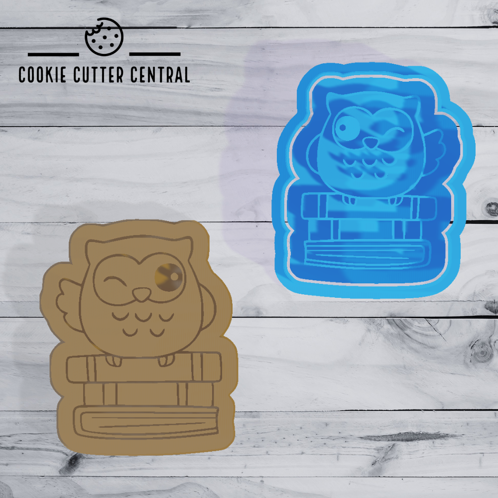 Teacher Inspired Owl (Design 2) Cookie Cutter and Embosser