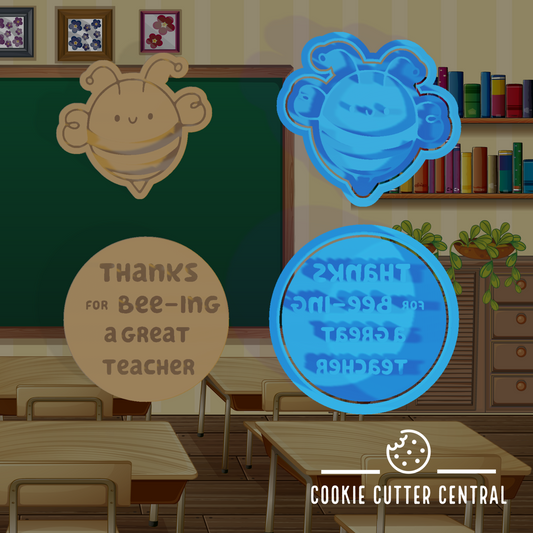 Thanks for Bee-ing a Great Teacher Cookie Cutter and Embosser Set