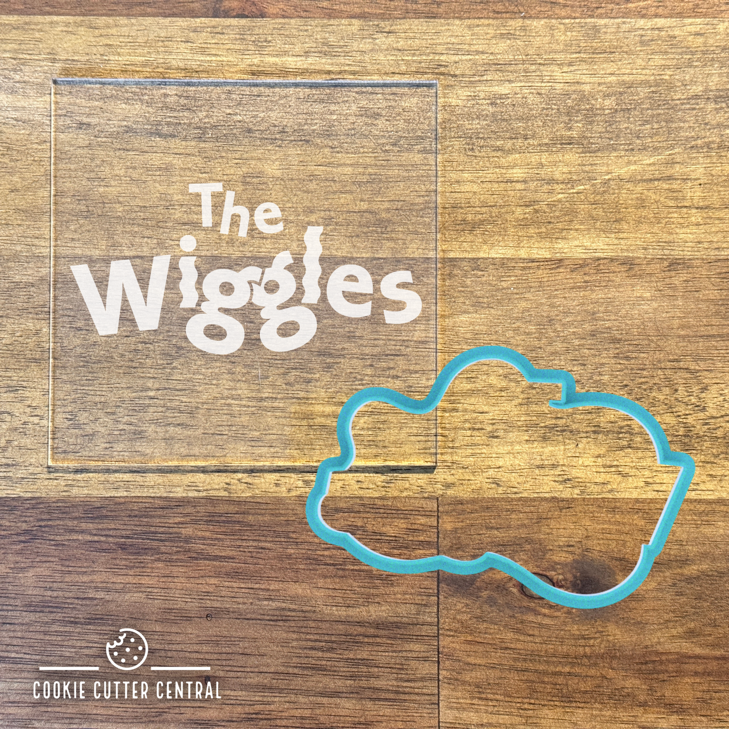 The Wiggles Logo Cookie Cutter and Acrylic Debosser - 6.2cm x 9.5cm