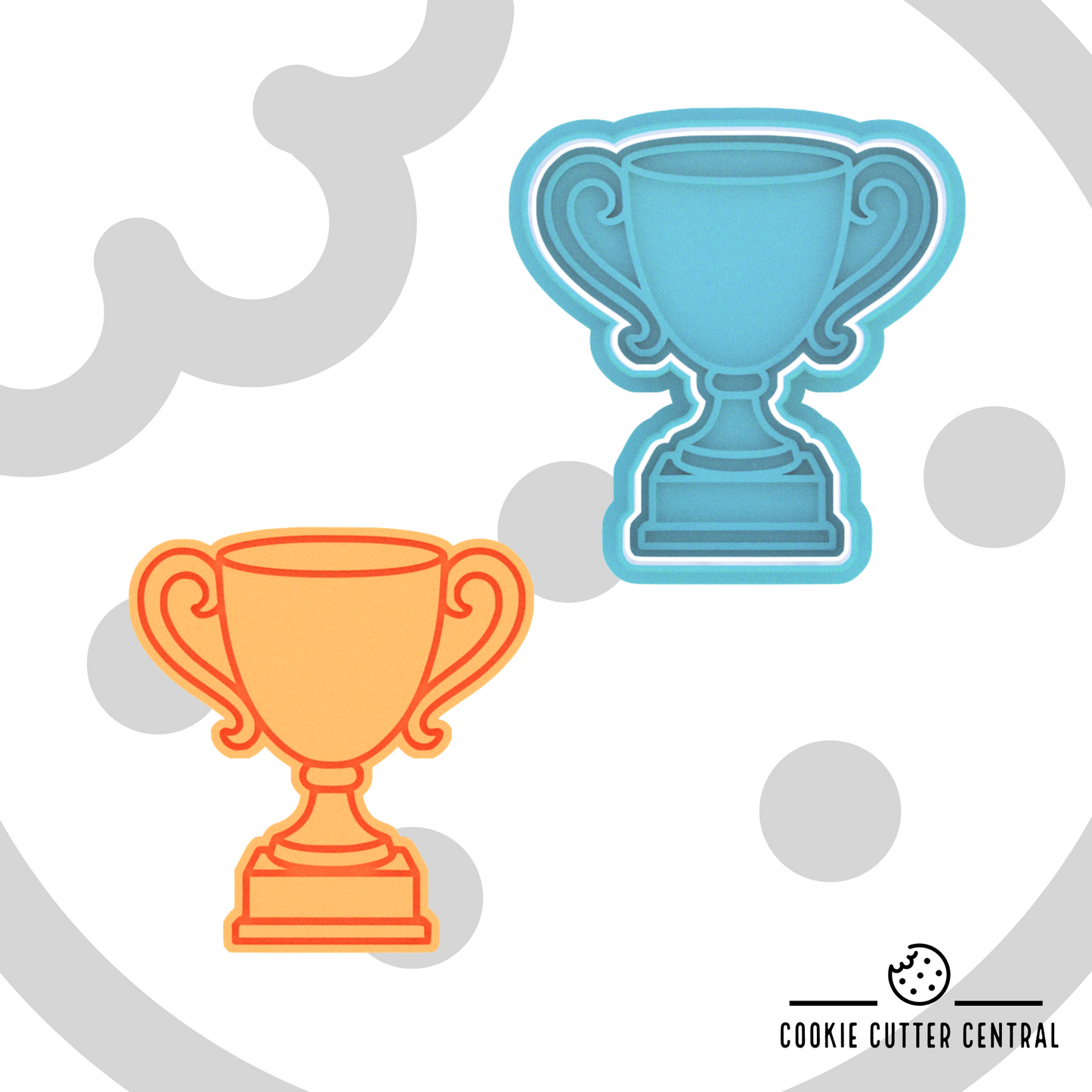 Trophy Cookie Cutter and Embosser - 7.5cm x 7.1cm
