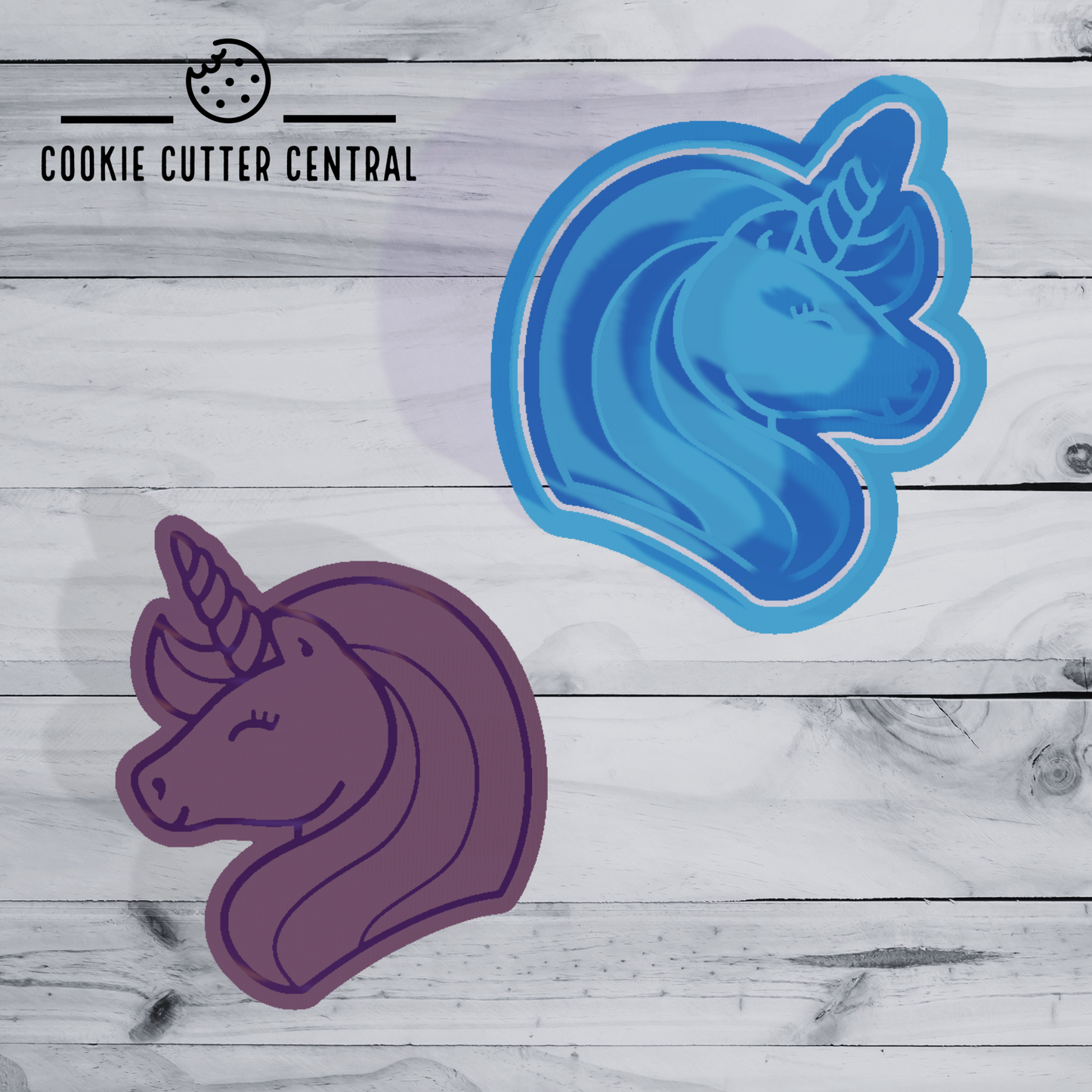 Unicorn Cookie Cutter and Embosser - 7.5cm x 6.5cm