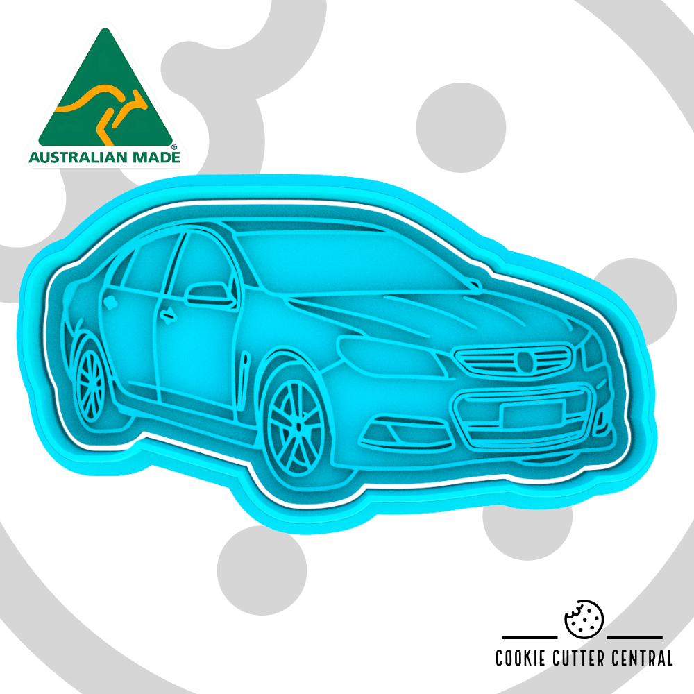 Holden VF Commodore Cookie Cutter and Embosser - 5.5cm x 10.6cm