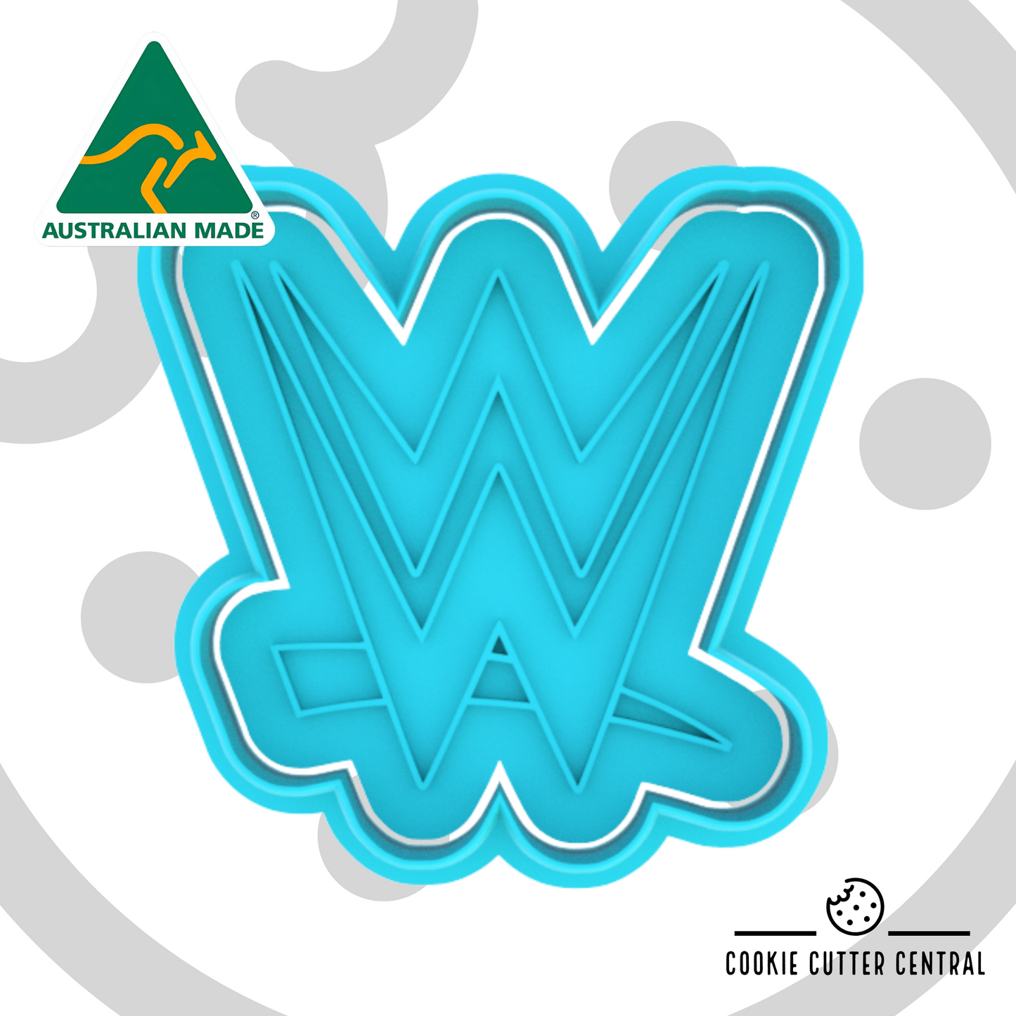 WWE Logo Cookie Cutter and Embosser - 6.7cm x 6.7cm