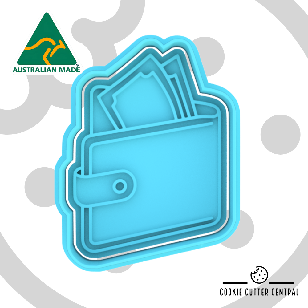 Wallet Cookie Cutter and Embosser - 7.5cm x 5.7cm