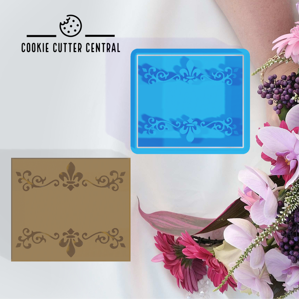 Wedding Place card (Design 1) Cookie Cutter and Embosser - 6.2cm x 7.3cm