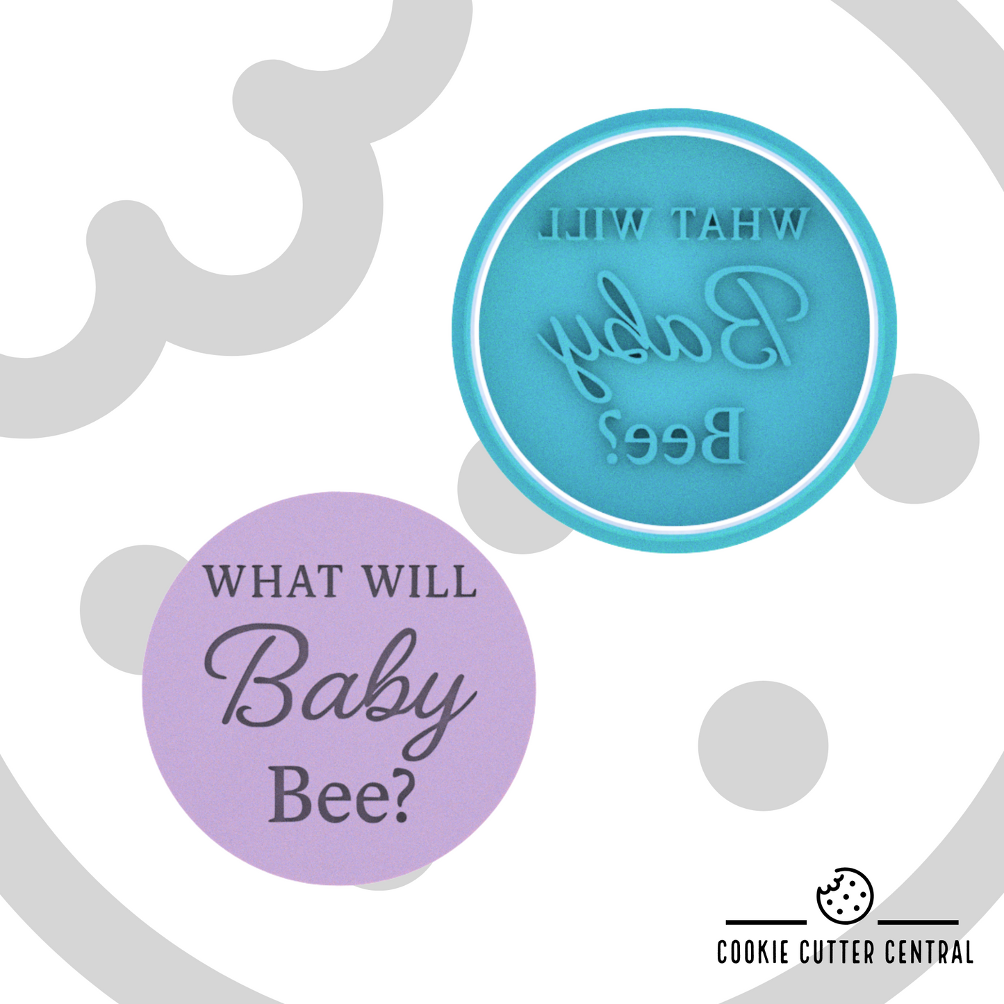 What will Baby bee Cookie Cutter and Embosser - 7cm Round