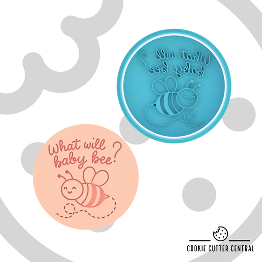What will Baby bee Cookie Cutter and Embosser - 7.5cm Round