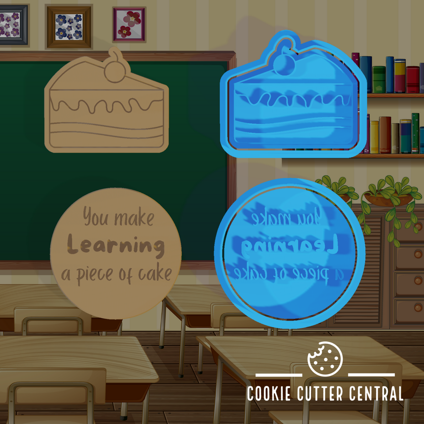 You make learning a piece of cake Cookie Cutter and Embosser Set