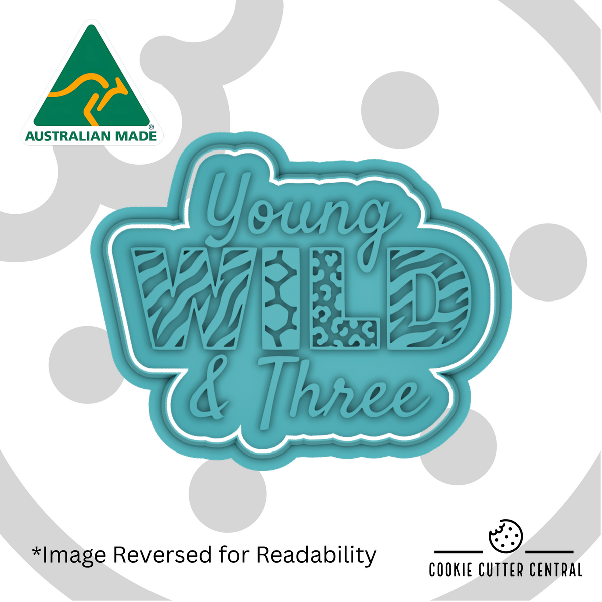 Young Wild and Three Cookie Cutter and Embosser - 6.9cm x 8.8cm
