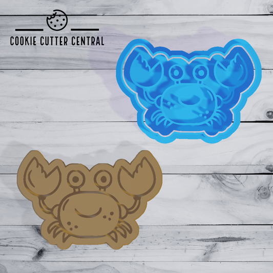 Cute Crab Cookie Cutter and Embosser - 5.6cm x 8.2cm