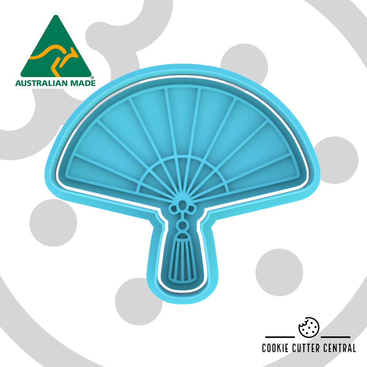 Chinese New Year - Fan Cookie Cutter and Embosser - 7.4cm x 8.6cm