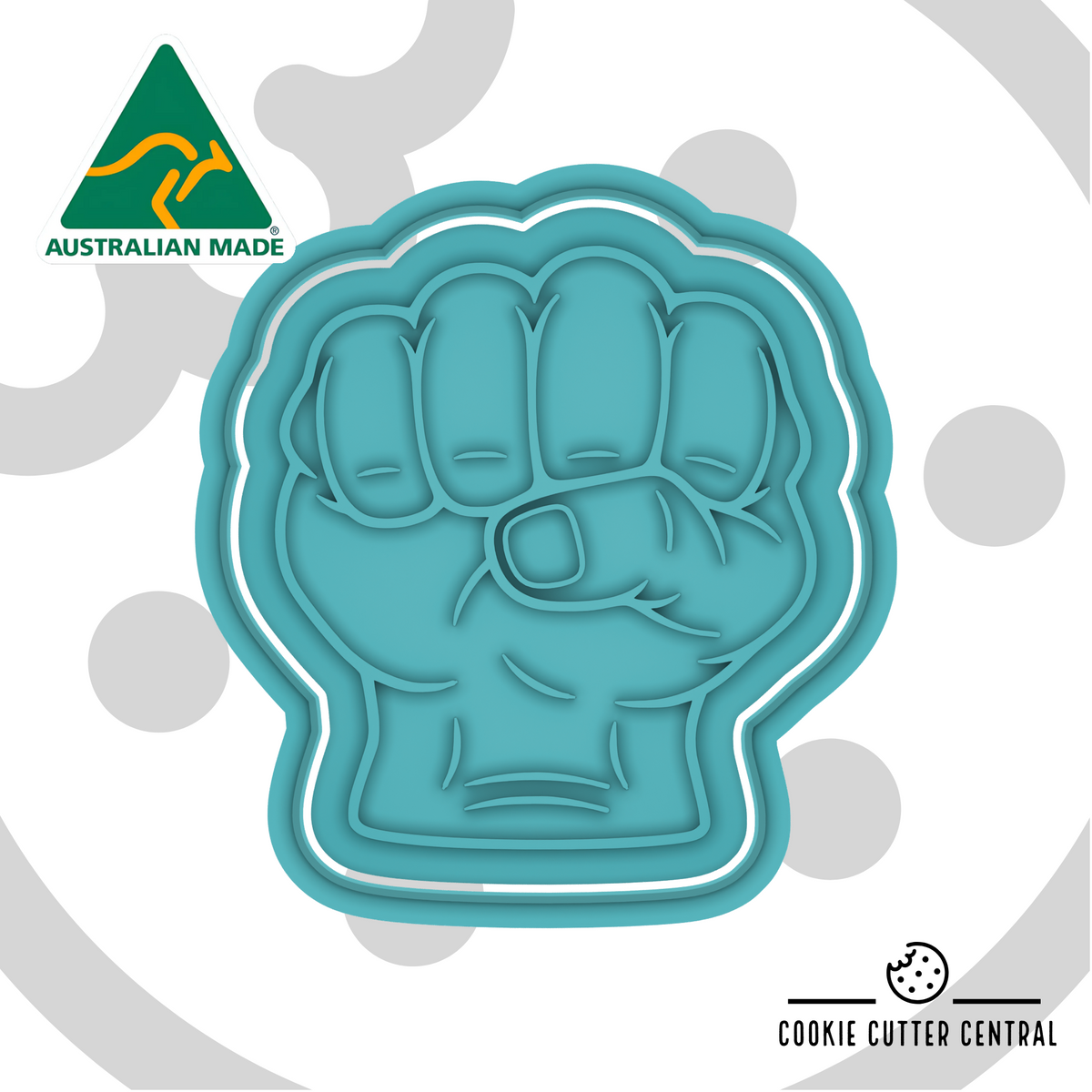 Hulk Fist Cookie Cutter and Embosser - 7.8cm x 7.1cm