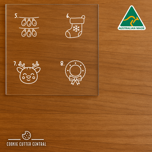 24 Day Advent Calendar Mini Debosser and Cookie Cutter Set