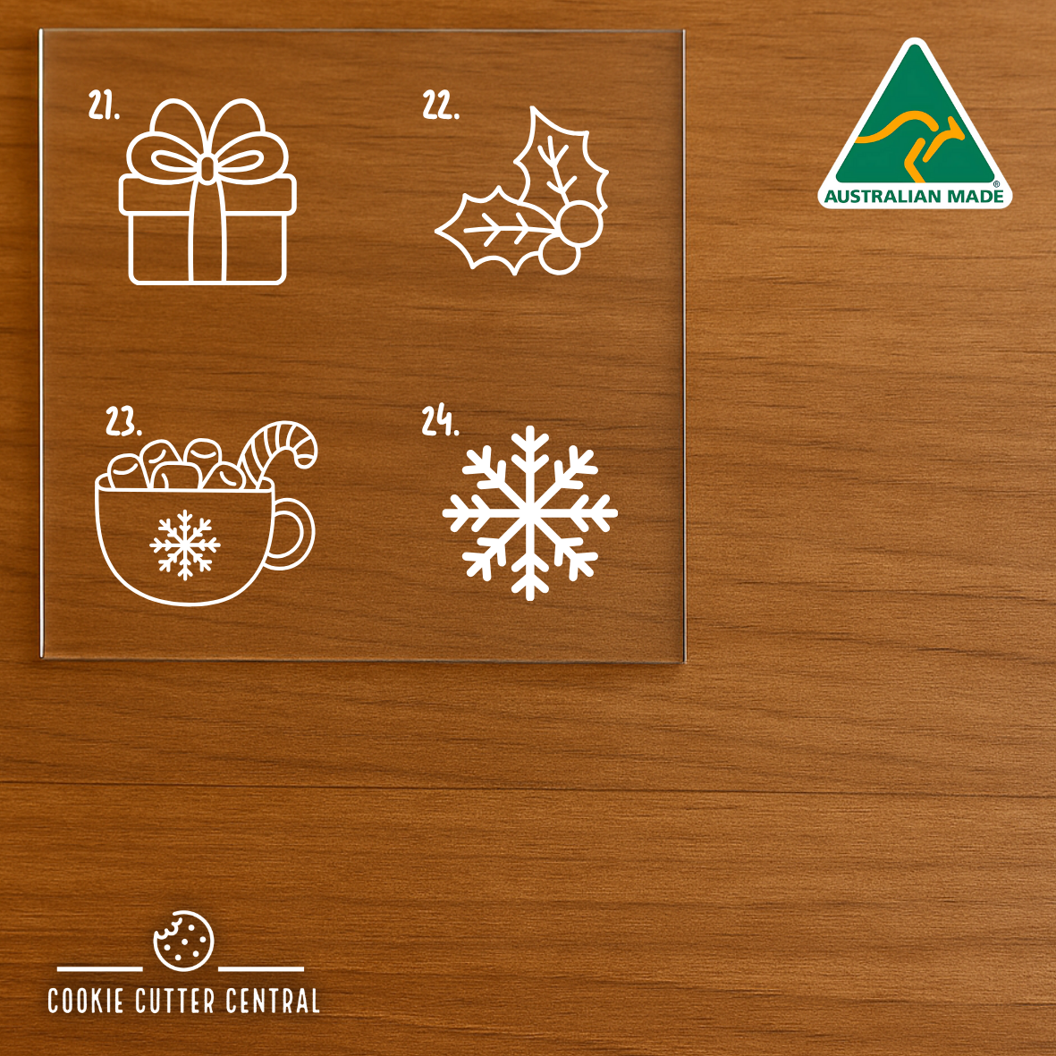 24 Day Advent Calendar Mini Debosser and Cookie Cutter Set
