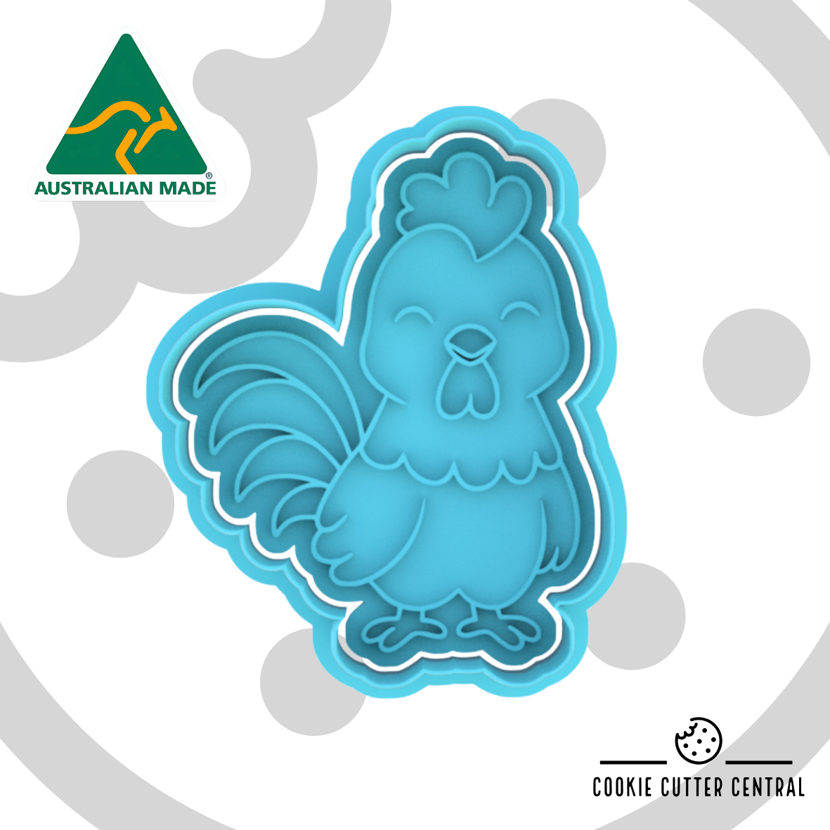 Chinese New Year - Rooster Cookie Cutter and Embosser - 8cm x 6.3cm