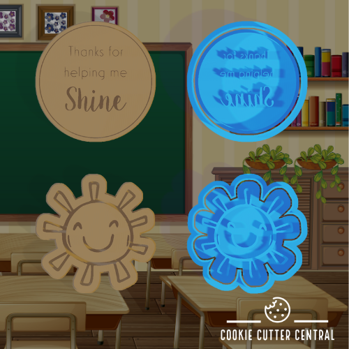 Thanks for Helping me Shine Cookie Cutter and Embosser Set