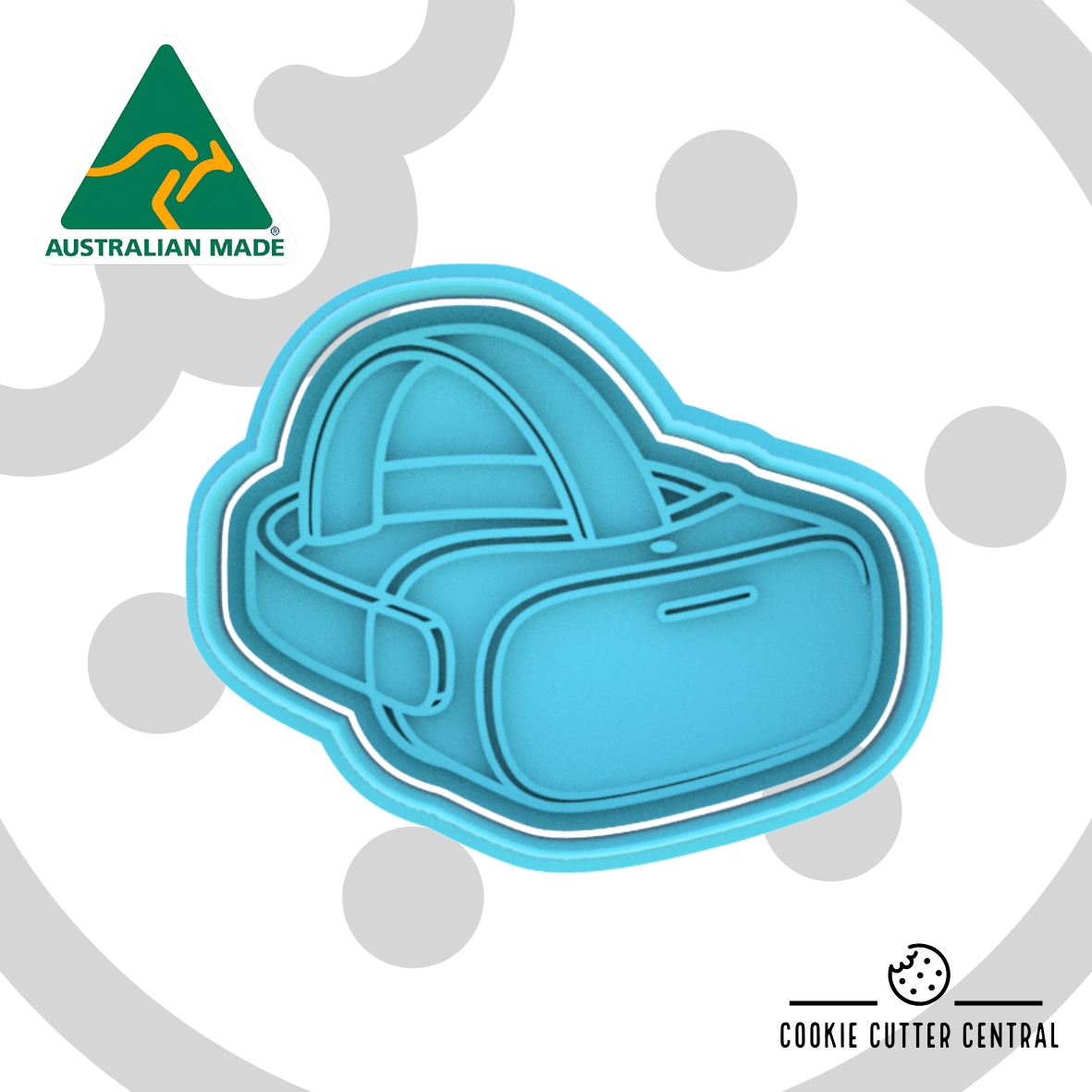 VR Headset Cookie Cutter and Embosser - 6.1cm x 7.8cm