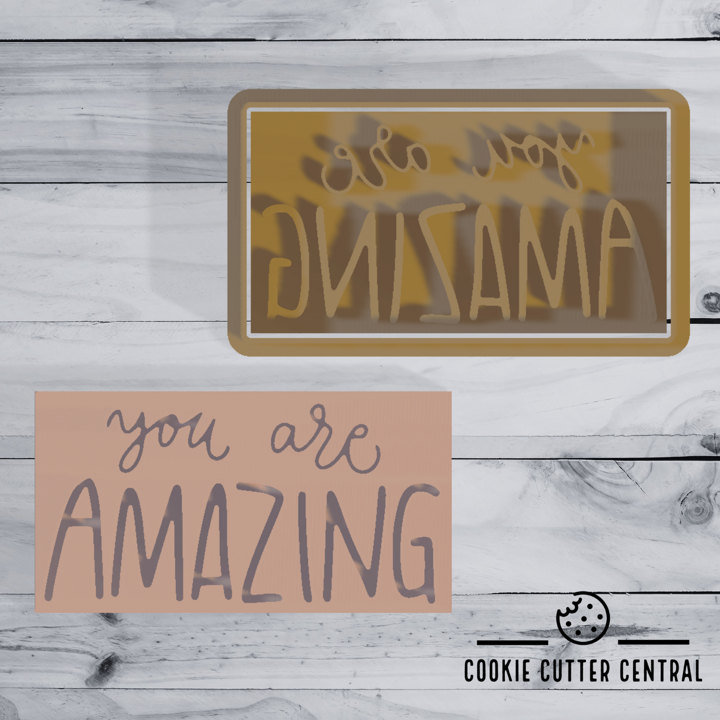 You are Amazing Cookie Cutter and Embosser - 4.8cm x 9cm