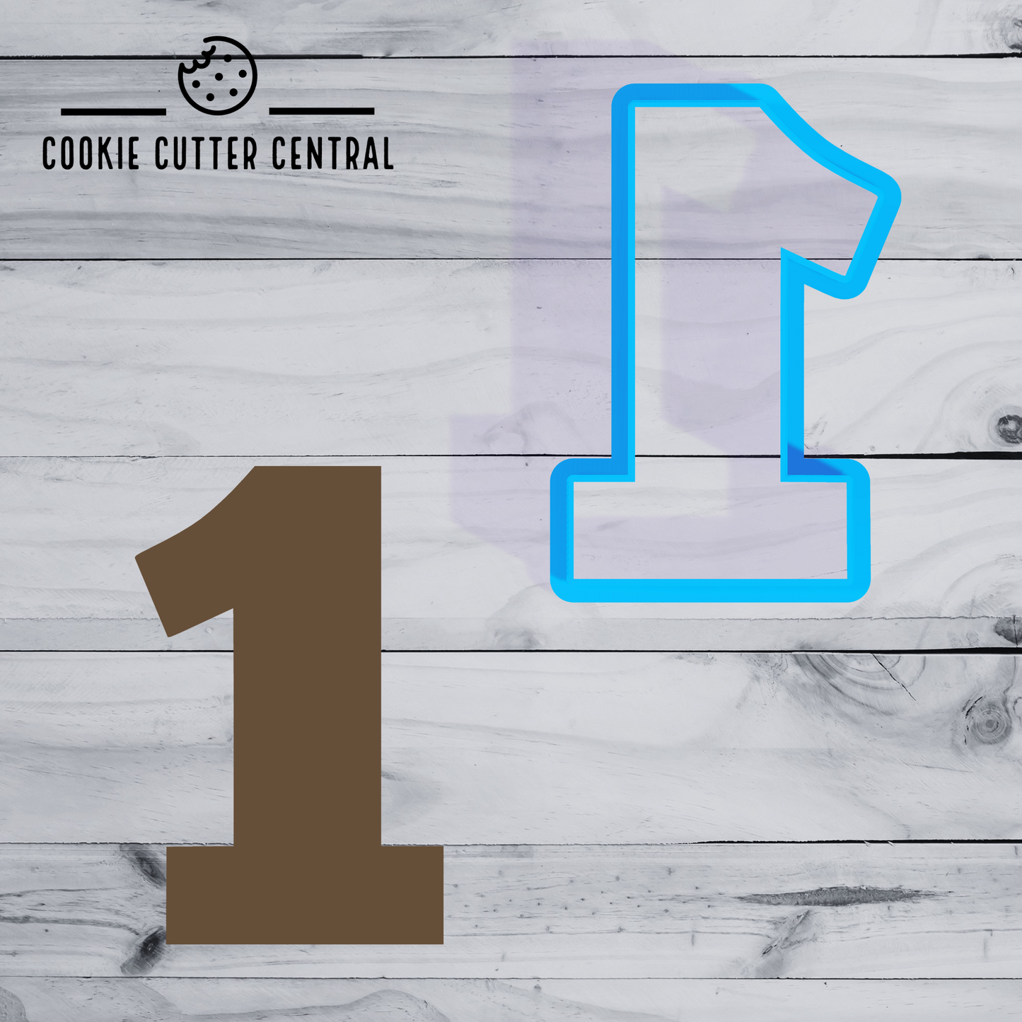 Number Cookie Cutters Set (Chunk Five Font) - 8cm