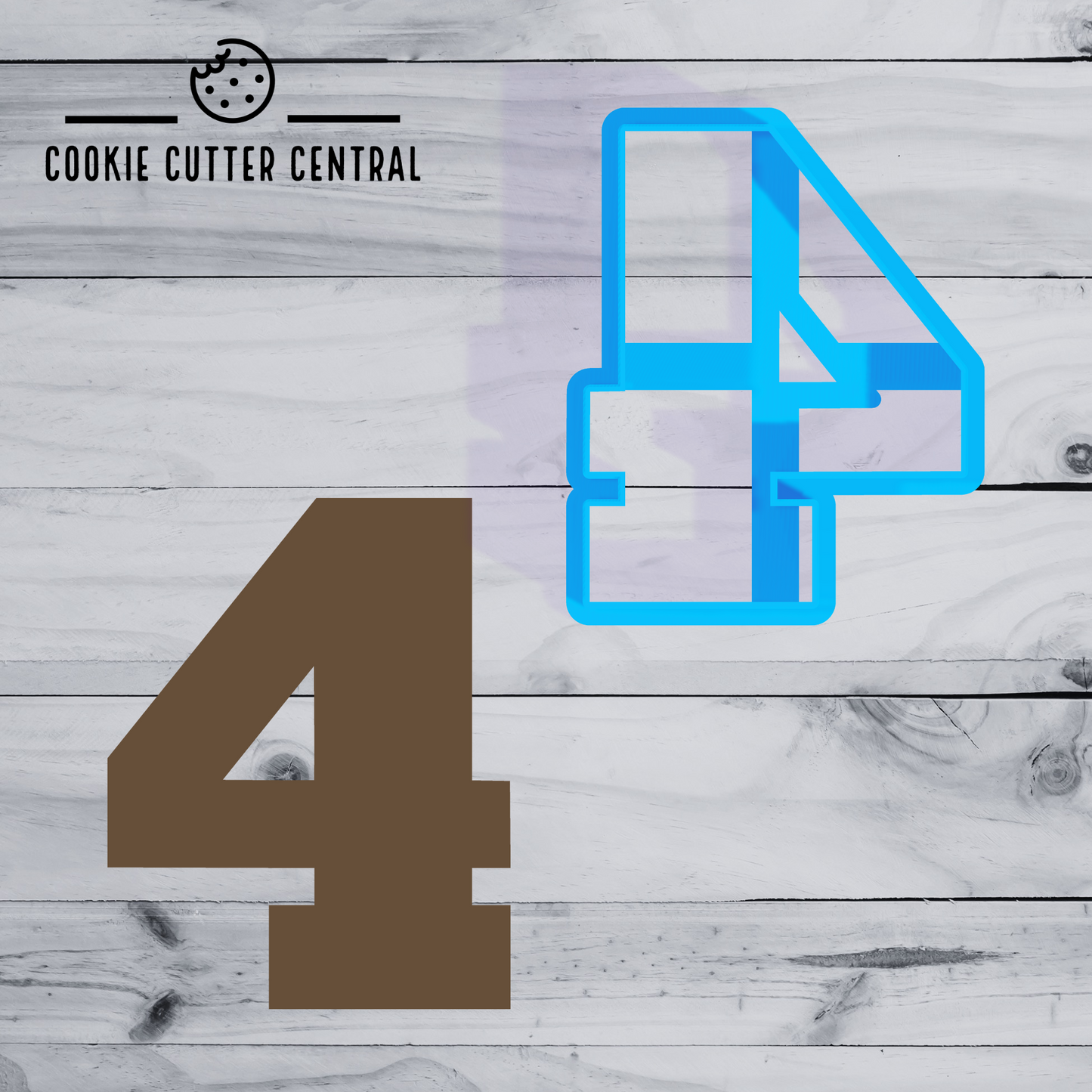 Number Cookie Cutters Set (Chunk Five Font) - 8cm