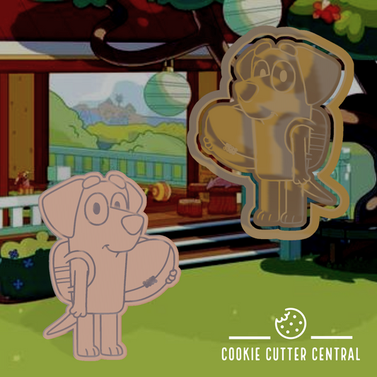 Bluey - Lucky Cookie Cutter and Embosser - 8.2cm x 6.1cm