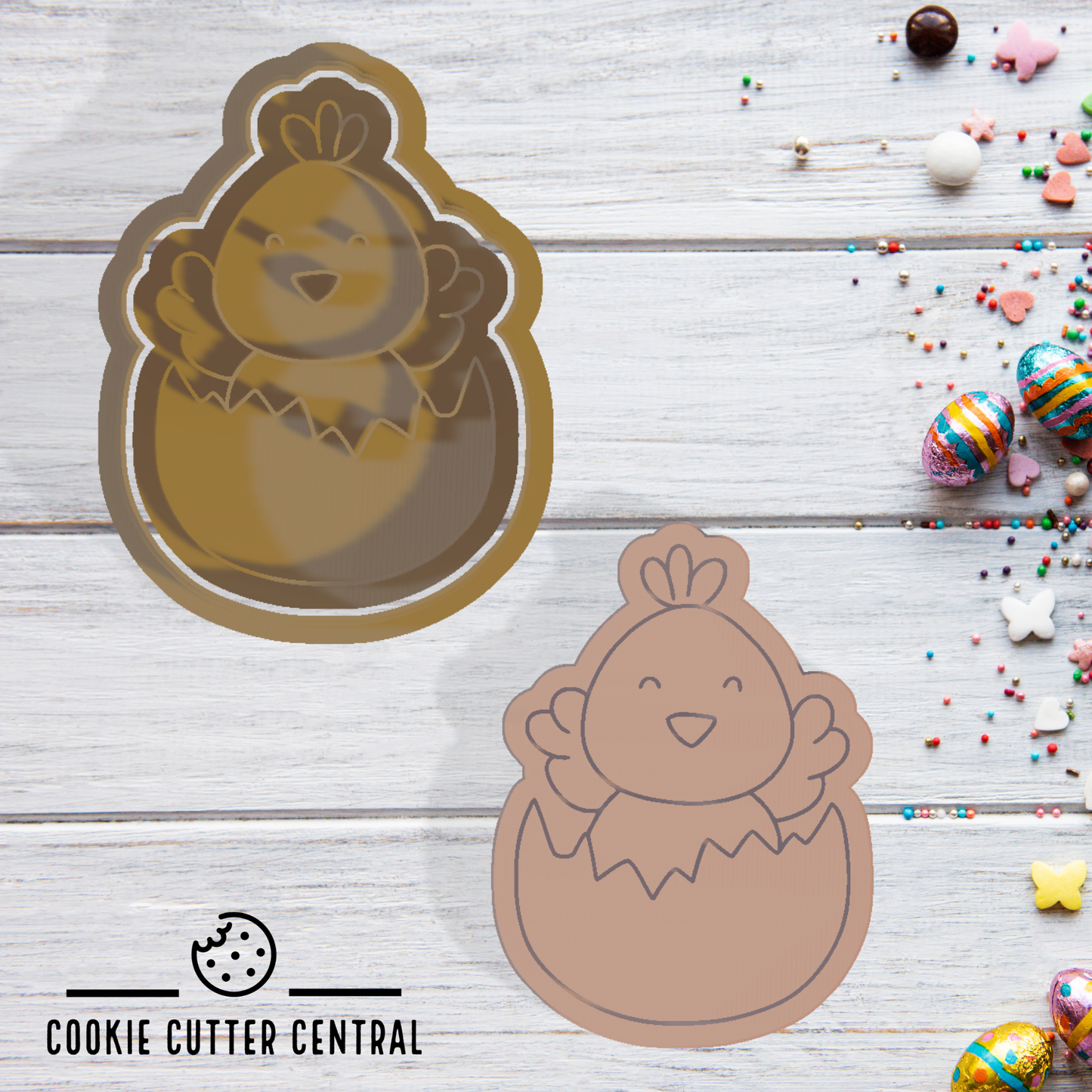 Cute Chick in Egg Cookie Cutter and Embosser - 7.8cm x 5.7cm