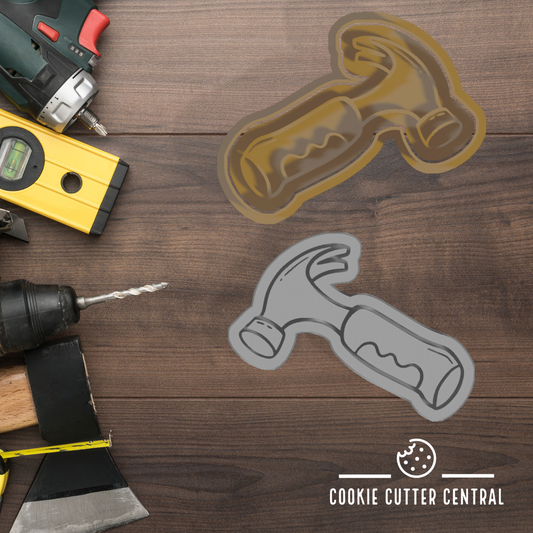 Hammer Cookie Cutter and Embosser - 7.2cm - 9.4cm