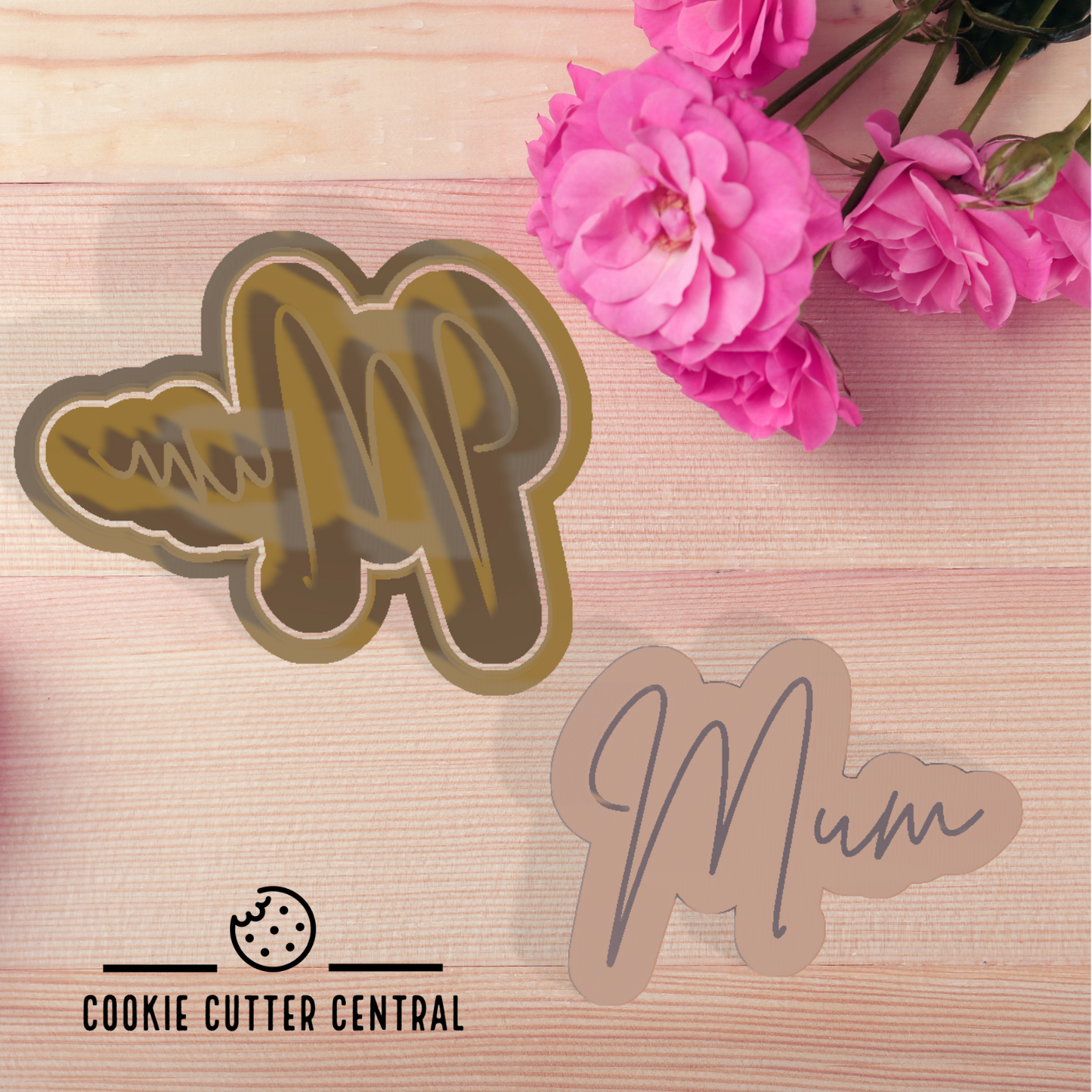Mum Cookie Cutter and Embosser - 6.5cm x 8.4cm