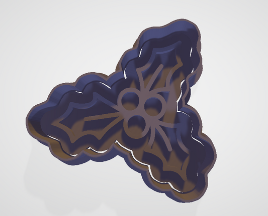 Christmas Berries Cookie Cutter and Embosser - 8.1cm x 8cm