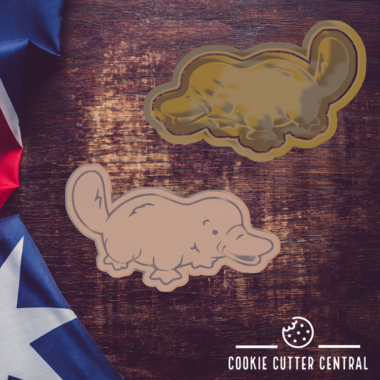 Platypus Cookie Cutter and Embosser - 5.7cm x 9.6cm