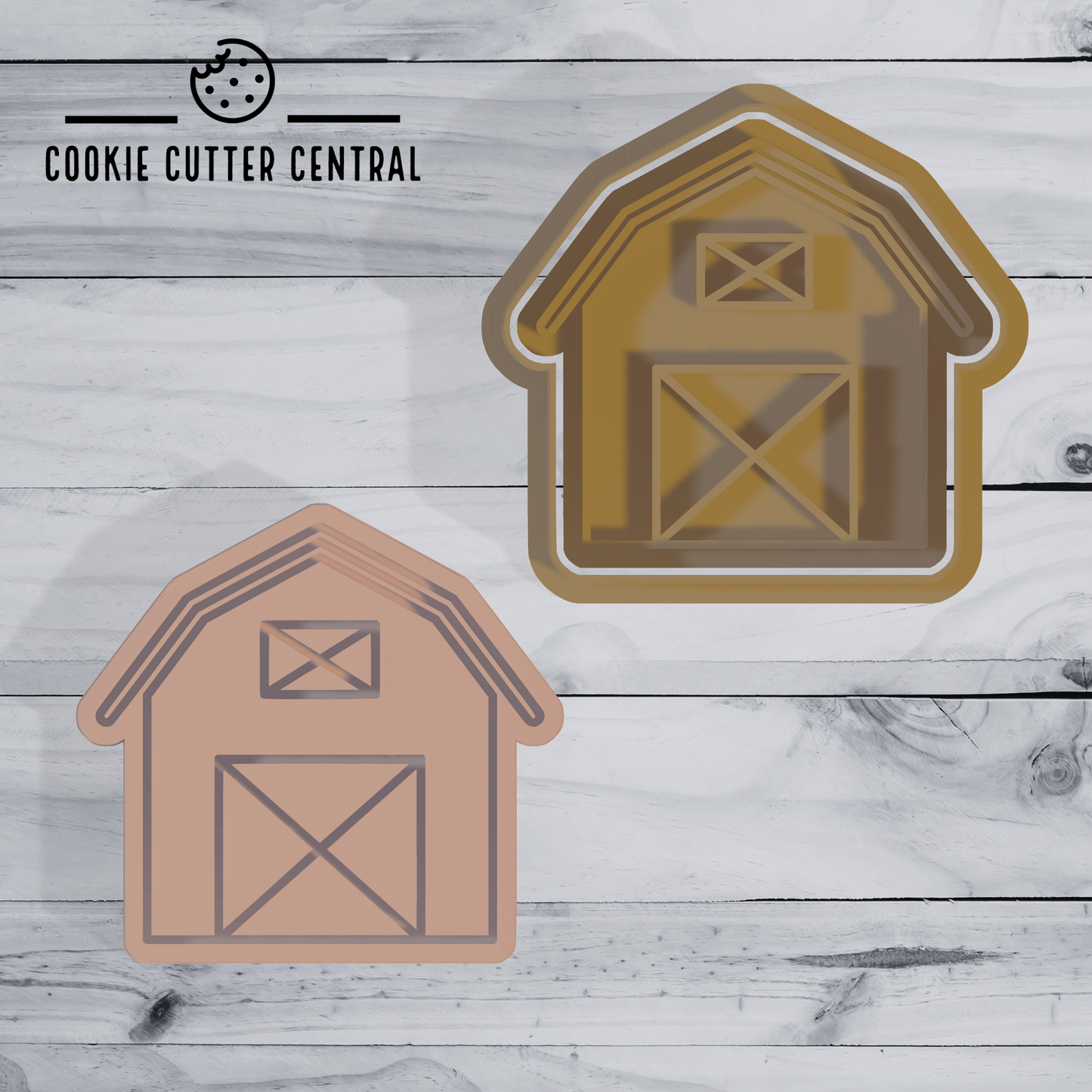 Barn (Design 1) Cookie Cutter and Embosser - 6.5cm x 6.9cm