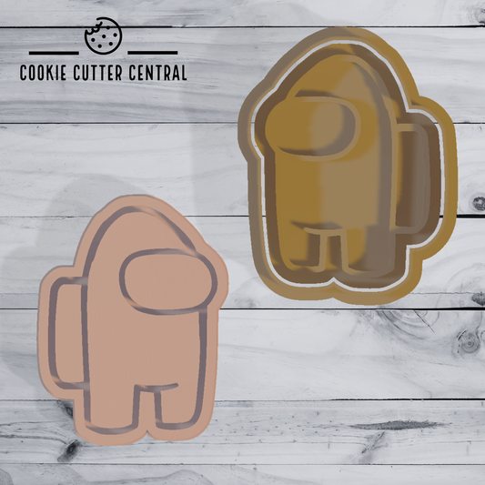 Among Us Character Cookie Cutter and Embosser - 7.5cm x 5.7cm