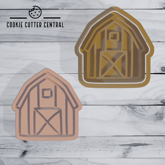 Barn (Design 2) Cookie Cutter and Embosser - 6.7cm x 6.5cm